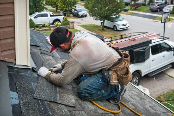 Professional Storm Damage Roof Repair technician working in Diamond, OR